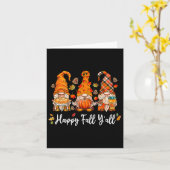 オータム ハッピー フォール ユーガイズ ノーム パンプキン トラック オータム  カード (黄色い花)