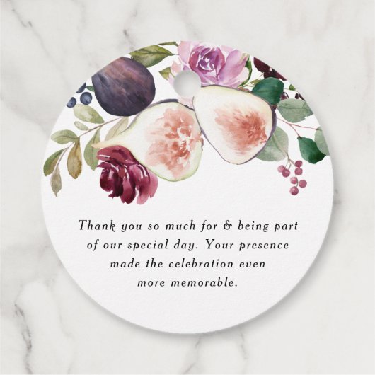 オータム バーガンディ フラワー フィグス サンクス フェイバータグ (裏面)