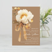 オータム ピオニー フラワーブライダルシャワー 招待状 (スタンド正面)