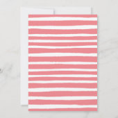 オータム ピンク パンプキン 女の子 フラワー ベイビー シャワー 招待状 (裏面)