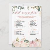 オータム フォール スマホに何が入っている？ ゲームカード 招待状 (正面)