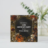 オータム フォール ブラウン ローズ スカル ゴシック インビテーション (スタンド正面)