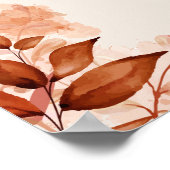 オータム フォール ラスティック フラワー ウェディング ウェルカム サイン (角)