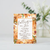 オータム フォール ラブ グリー ネイチャー ベイビー シャワー ラスティック ポストカード (スタンド正面)