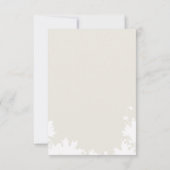 オータム フォール リーフ ウォーターカラー テーブル ナンバー 招待状 (裏面)