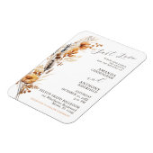 オータム フラワーズ ウェディング 招待状 フレキシブル マグネット (左側)