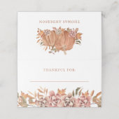 オータム フラワーズ プレイスカード (外部開封)