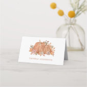 オータム フラワーズ プレイスカード (裏面)