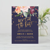 オータム フラワーズ 私たちは結婚しました 秘密の結婚式 披露宴 招待状 (スタンド正面)