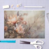 オータム フラワール 感謝祭 ハロウィン デコパージュ 薄葉紙 (クラフト)