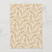 オータム フラワー 詳細 ウェディング エンクロージャーカード (裏面)