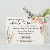 オータム フルール ワイルドフラワーズ ブライダルシャワー ボヘミアンチック 招待状 (スタンド正面)