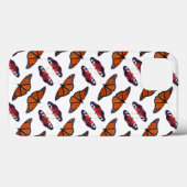 オータム・フレンジ・バタフライ iPadケース (ホワイト) Case-Mate iPhoneケース (裏面 (横))