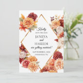 オータム フローラル ウェディング セーブザデート (スタンド正面)