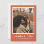 オータム フローラル ウェディング セーブザデート (裏面)