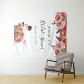 オータム フローラル シャワー 背景 フォトブース タペストリー (インサイチュ(横))