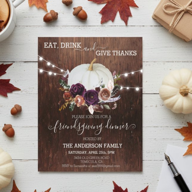 オータム フローラル パンプキン サンクスギビング ラスティック ライト (クリエイターアップロード済み)