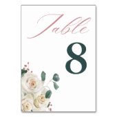 オータム フローラル パンプキン 感謝祭 テーブルナンバー (正面)