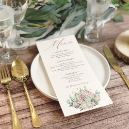 オータム フローラル パンプキン 感謝祭 ディナー メニュー