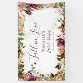 オータム ブライダルシャワー ウェルカム 横断幕 (縦)