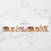 オータム ブライダル シャワー ペットボトルラベル (シングルラベル)