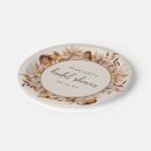 オータム ブライダル シャワー 紙皿 (アングル)