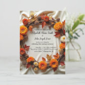 オータム ブライダル リース 招待状 (スタンド正面)