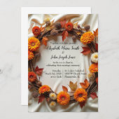 オータム ブライダル リース 招待状 (正面/裏面)