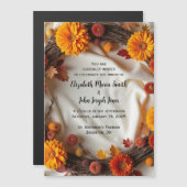 オータム ブライダル リース 招待状 マグネット カード (正面/裏面)