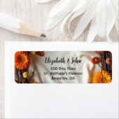 オータム ブライダル リース 招待状 マグネット カード ラベル (インサイチュ)