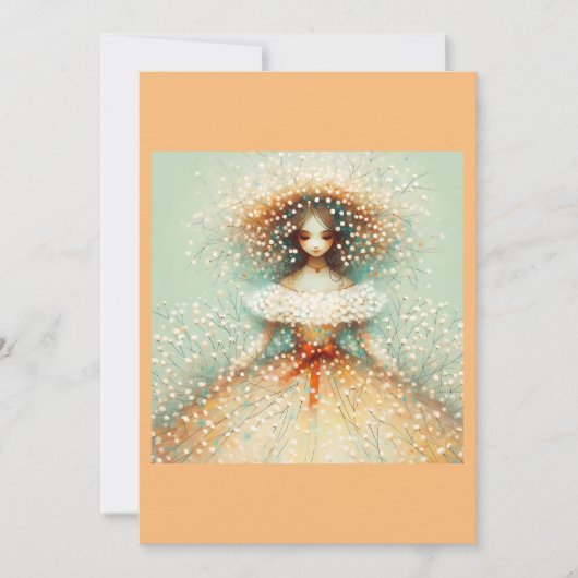 オータム ブライド（無地) 招待状 (正面)