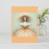 オータム ブライド（無地) 招待状 (スタンド正面)