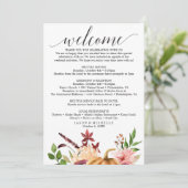 オータム ブリス ウェディングのスケジュール - ウェディング ウェルカム プログラム (スタンド正面)