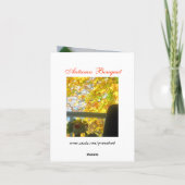 オータム ブーケ カード (裏面)