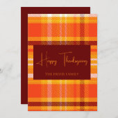 オータム プライド ホーム デコ 秋の季節のディナー シーズンカード (正面/裏面)