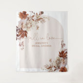 オータム ボヘミアンフォール イン ラブ ブライダルシャワー タペストリー (正面)