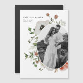 オータム ボヘミアンフォール ウェディング セーブザデート マグネット (正面/裏面)