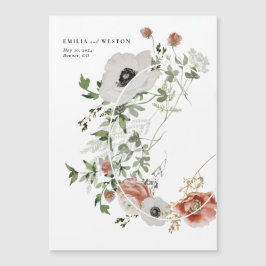 オータム ボヘミアンフォール ウェディング セーブ・ザ・デート マグネット