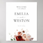 オータム ボヘミア ウェディング ウェルカム サイン (正面)