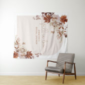 オータム ボホ 秋の恋 ブライダルシャワー タペストリー (インサイチュ(横))