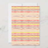 オータム ボーホー トライバル ベイビー スプリンクル 招待状 (裏面)