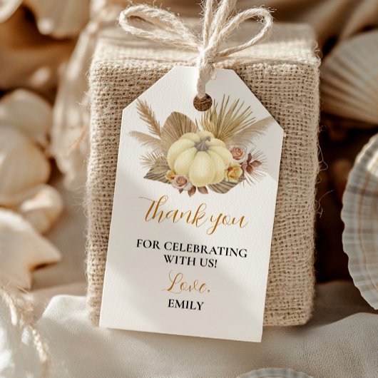 オータム ボーホー パンプキンパーティー サンクス タグ