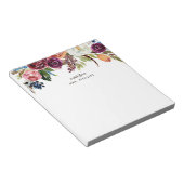 オータム ボーホー ブルームズ 個人化された教師 ノートパッド (アングル)