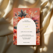 オータム マップル リーフ エレガント ウォーターカラー フラワーズ