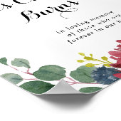 オータム ラスティック カリグラフィー このキャンドルは燃えている 看板 ポスター (角)