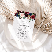 オータム ラスティック カリグラフィー 50周年 結婚記念日 招待状