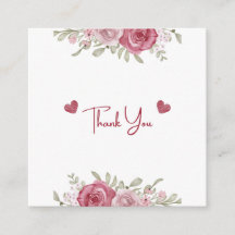 オータム ラスティック バーガンディ カリグラフィー フラット ウェディング サンクス