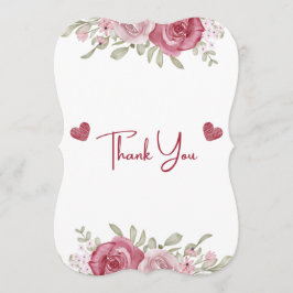 オータム ラスティック バーガンディ カリグラフィー フラット ウェディング サンクス 招待状