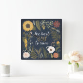 オータム・ロマンス6世 |まだ最高の～しない来 スクエア壁時計 (ホーム)