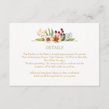 オータム ワイルドフラワーズ 水彩 結婚式 セイジ